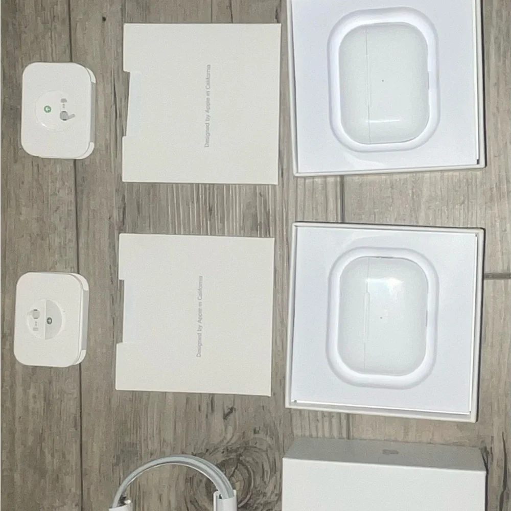 White Wireless Earbuds with Charging Case